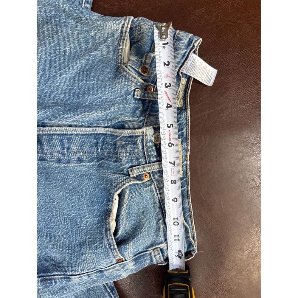 Levi's Premium Ribcage Straight Ankle Jeans - Vintage Wash - Size 27 in Blue - Picture 8 of 9